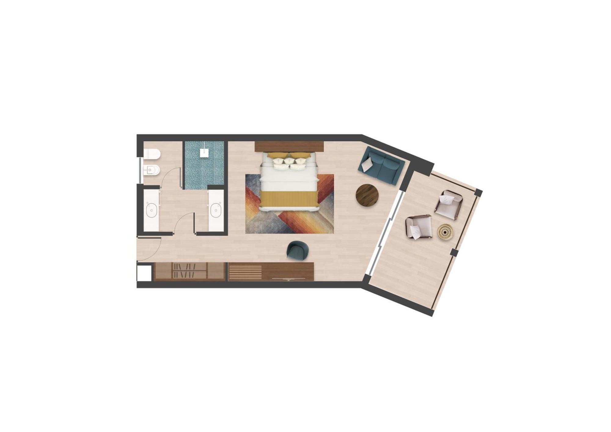 מלון מאטמווה The Mora Zanzibar מראה חיצוני תמונה Floorplan of a typical suite