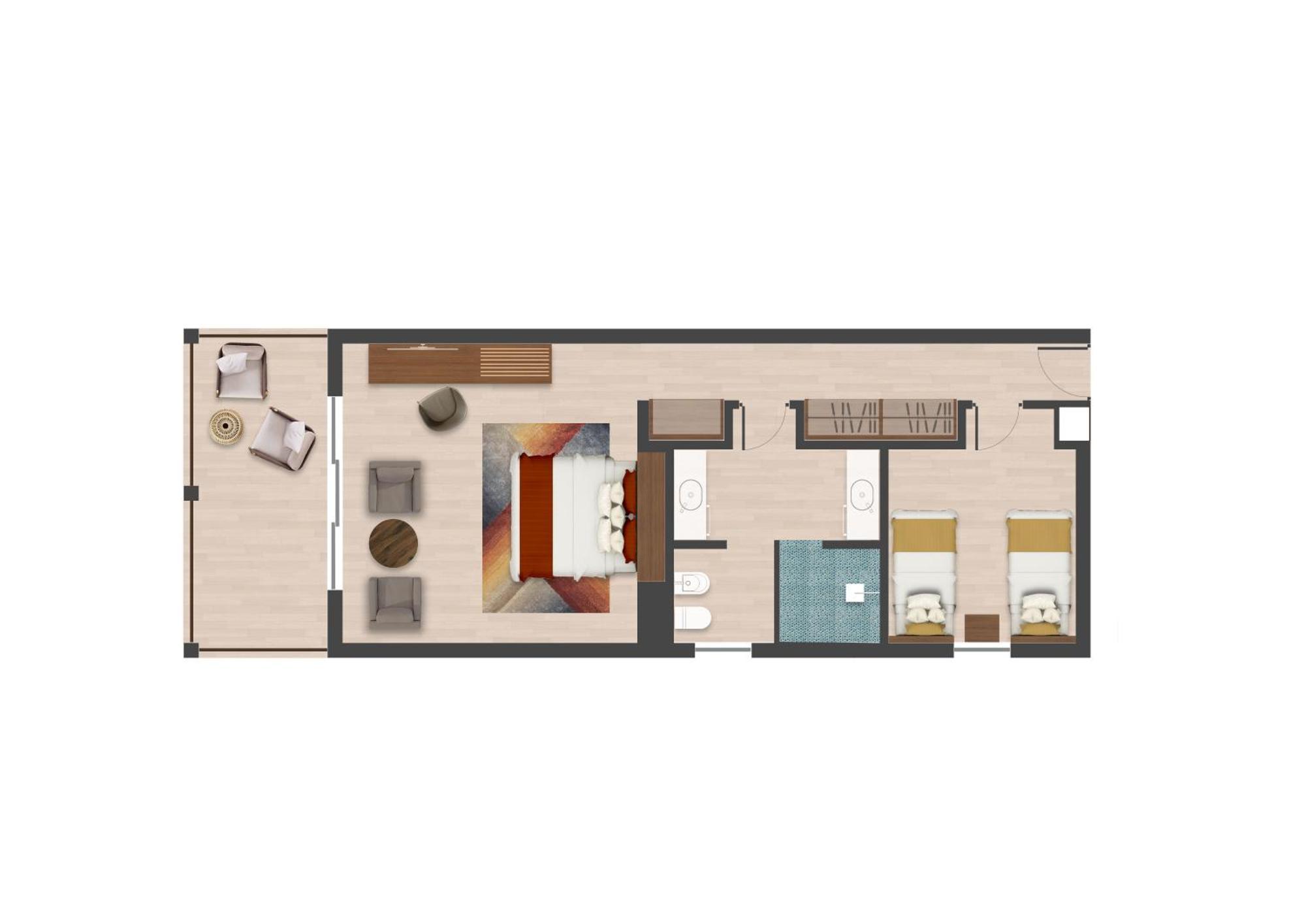 מלון מאטמווה The Mora Zanzibar מראה חיצוני תמונה A floorplan of a typical suite